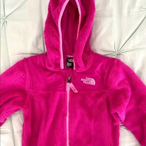 North Face Kids Pink Fleece hoodie Sweater